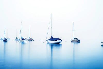 Silky Harbor I by Joseph S. Giacalone framed canvas print