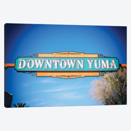 Downtown Yuma Marquee Canvas Print #JGL828} by Joseph S. Giacalone Art Print