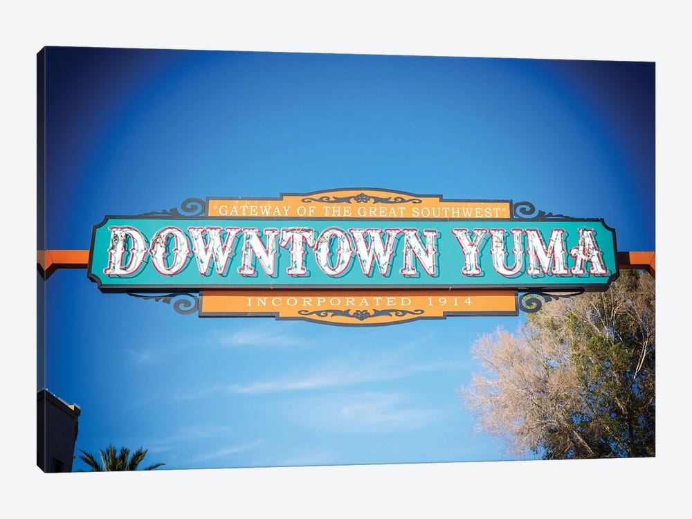 Downtown Yuma Marquee by Joseph S. Giacalone 1-piece Canvas Print