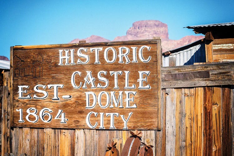 Historic Castle Dome City Sign