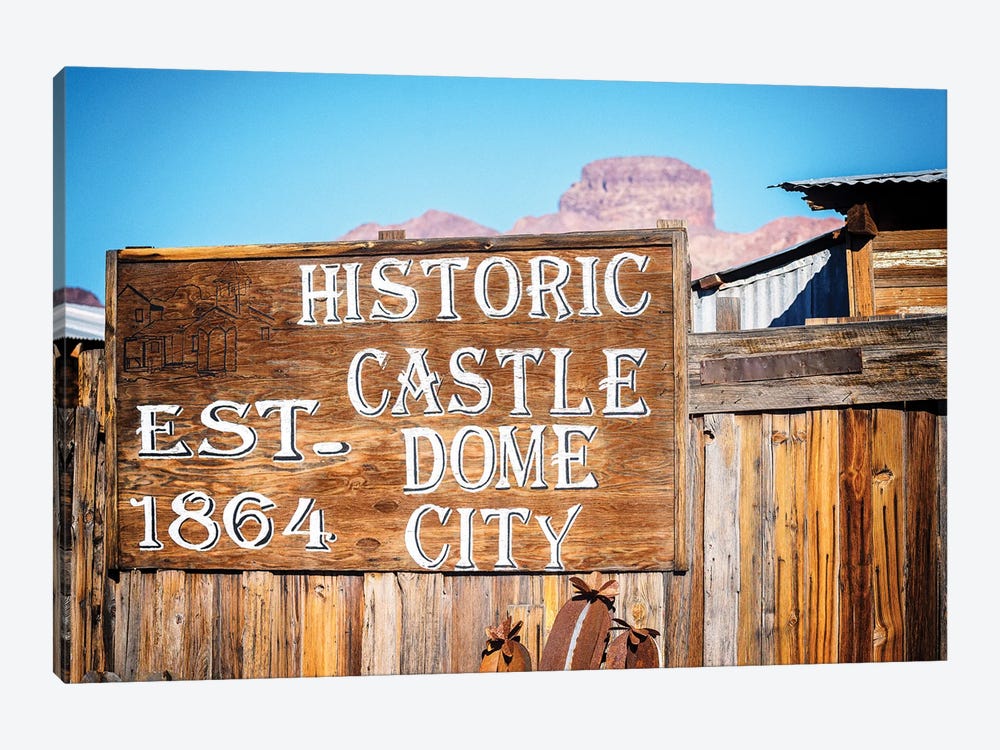 Historic Castle Dome City Sign by Joseph S. Giacalone 1-piece Canvas Artwork