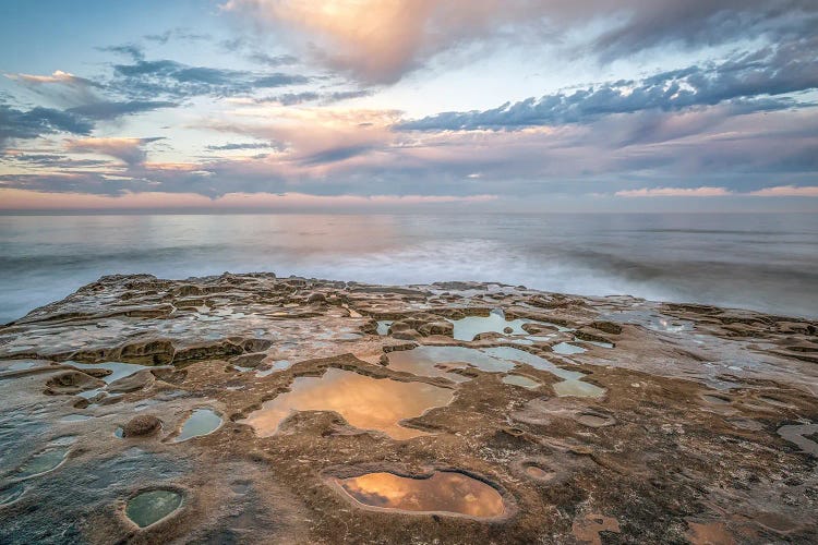 Tidepool Sunrise Reflection - La Jolla Coast