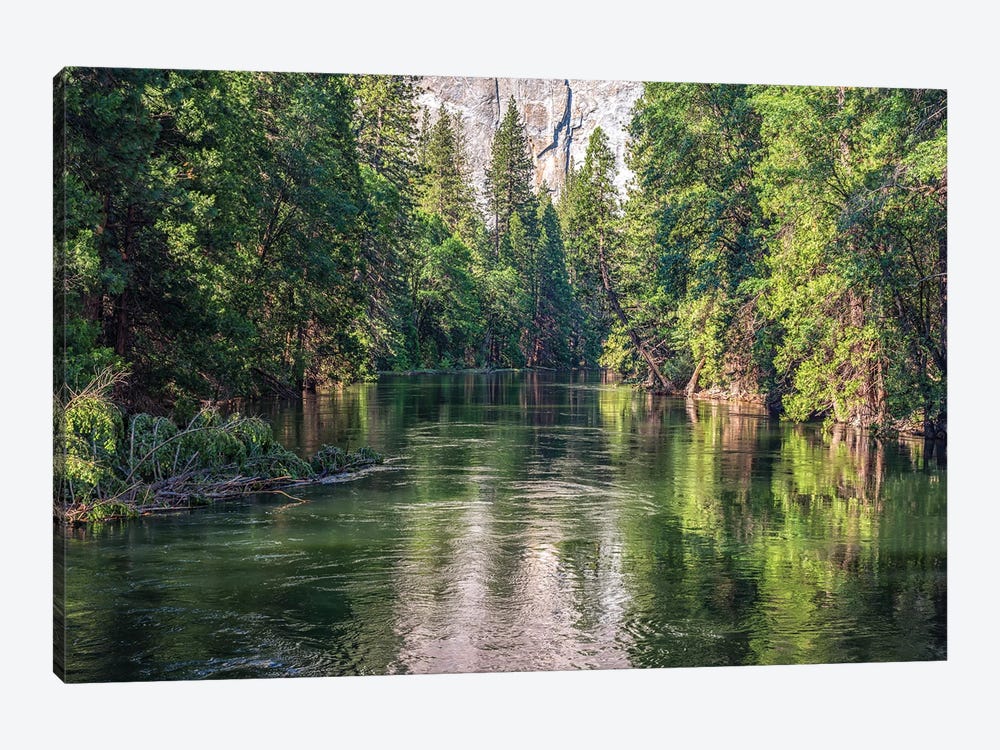 Merced River - Yosemite National Park by Joseph S. Giacalone 1-piece Canvas Print