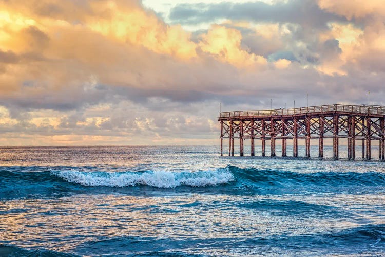 Winter Sunrise At Crystal Pier by Joseph S. Giacalone wall art