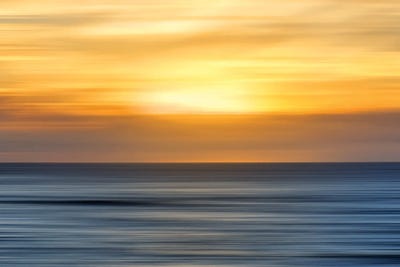 Cool Blue, Warm Sky Sunset by Joseph S. Giacalone multi panel art