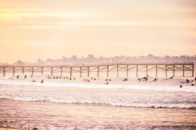 November Surf Session by Joseph S. Giacalone wall art