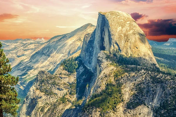 Joseph S. Giacalone: Half Dome - Sunset Sky by Joseph S. Giacalone