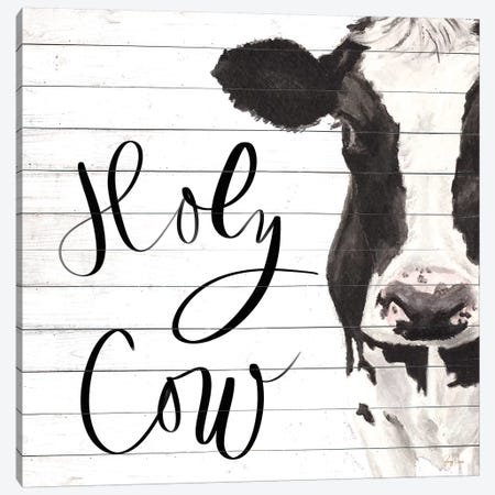 Holy Cow Canvas Print #JGN11} by Jenny Green Canvas Art