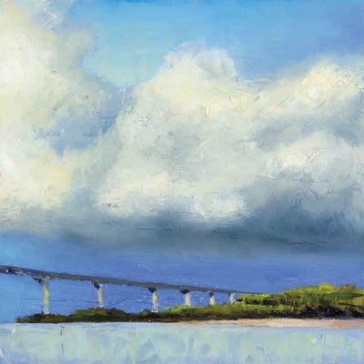 Approaching The Bridge by Jenny Green framed wall art