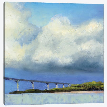 Approaching The Bridge Canvas Print #JGN30} by Jenny Green Canvas Art