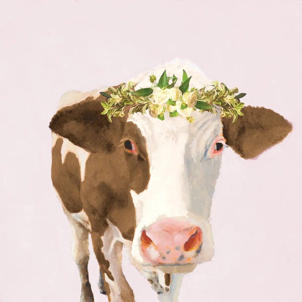 Floral Crown Cow