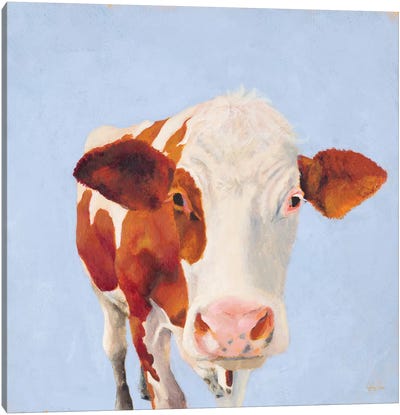 Cow Self Portrait Canvas Art Print