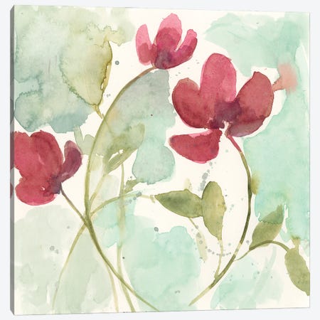 Sweetheart Flowers II Canvas Print #JGO1028} by Jennifer Goldberger Canvas Print