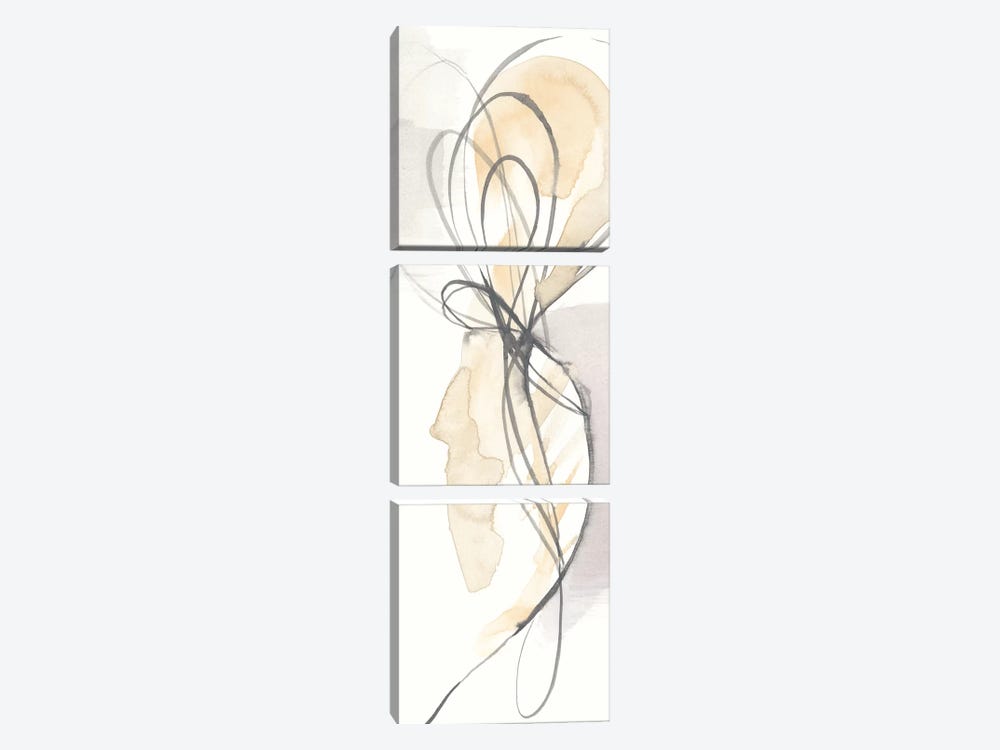 Twist Tie I by Jennifer Goldberger 3-piece Canvas Print
