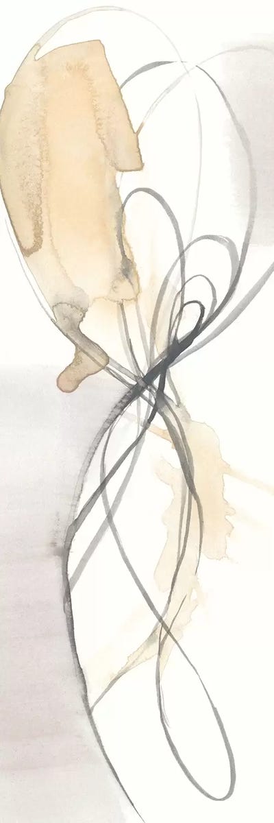 Twist Tie II by Jennifer Goldberger framed canvas print