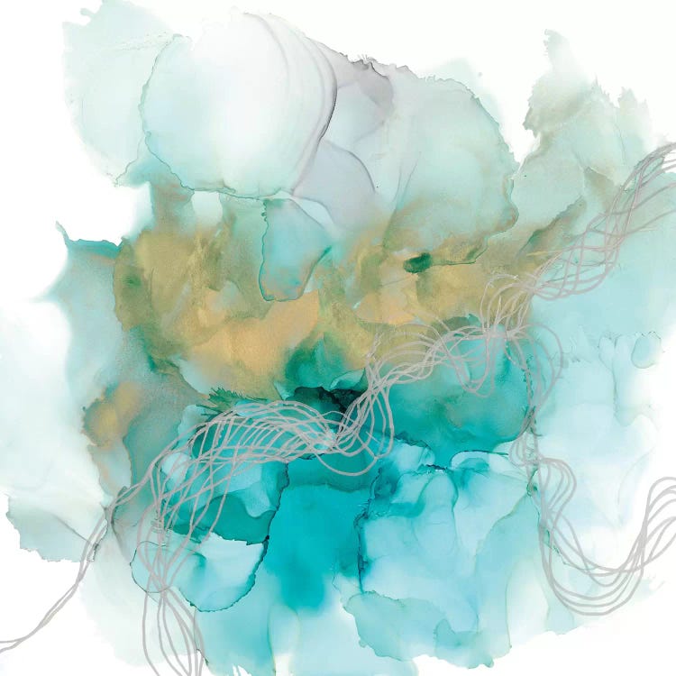 Interwoven Metallics II by Jennifer Goldberger wall art