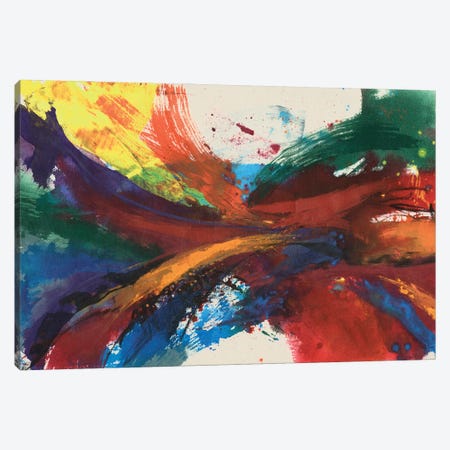 Twisting Rainbow I Canvas Print #JGO1092} by Jennifer Goldberger Canvas Art