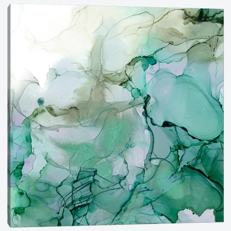 Emerald Cavern I Canvas Print #JGO1104} by Jennifer Goldberger Canvas Art Print