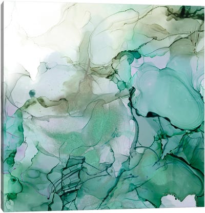Emerald Cavern I Canvas Art Print - Jennifer Goldberger