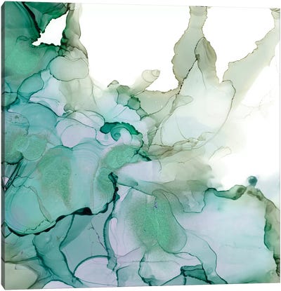 Emerald Cavern II Canvas Art Print - Jennifer Goldberger