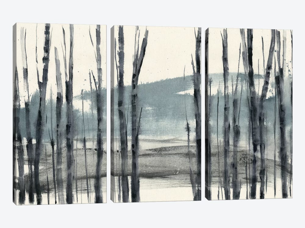 Fluid Treeline I by Jennifer Goldberger 3-piece Art Print