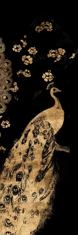 Gilded Peacock Triptych III