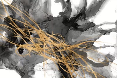 Golden Vortex II by Jennifer Goldberger canvas print