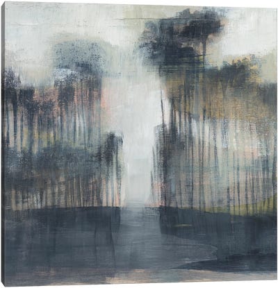 Illuminated Treeline II Canvas Art Print - Jennifer Goldberger
