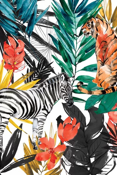 Zebras: Jungle Life I by Jennifer Goldberger