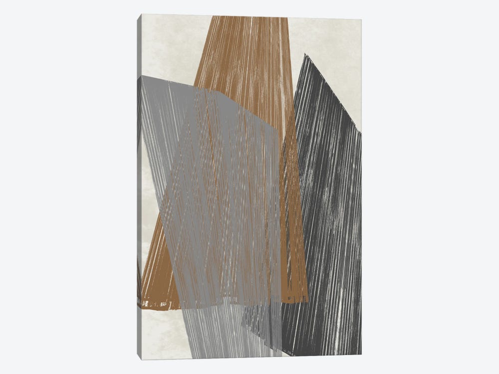 Triangle Stripes I by Jennifer Goldberger 1-piece Canvas Artwork