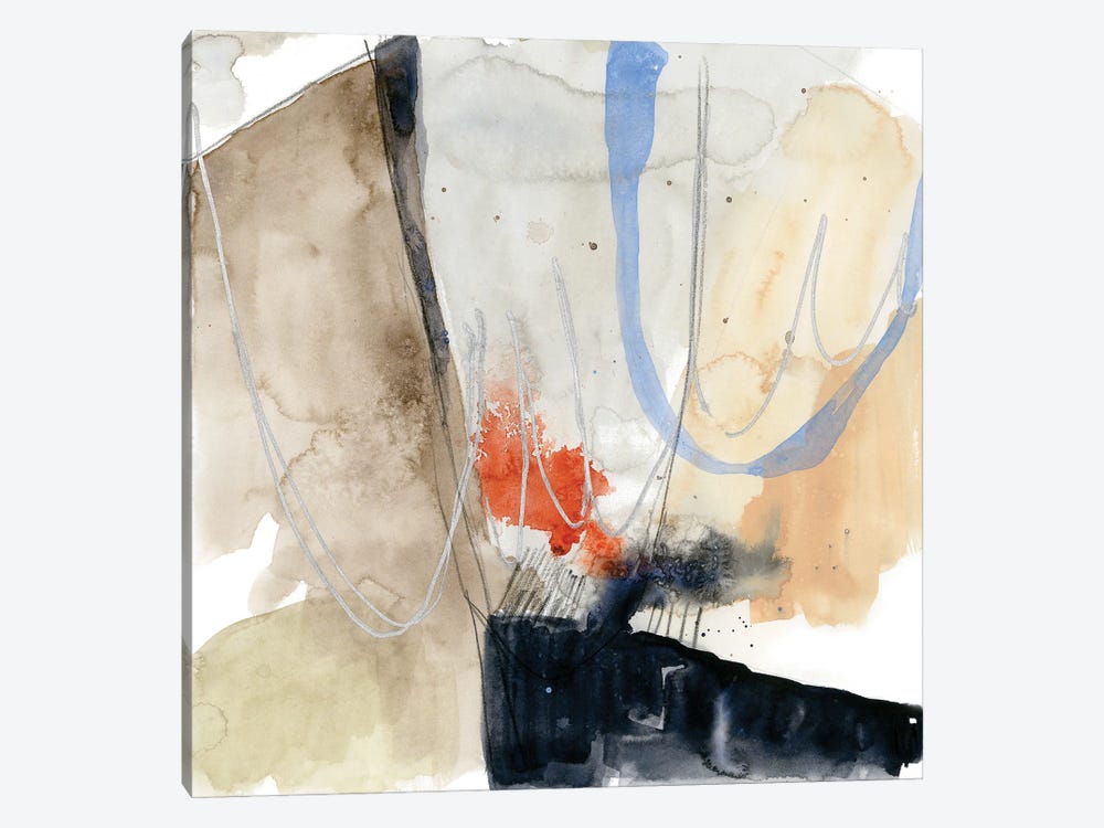 Abstract Coordinates V by Jennifer Goldberger 1-piece Canvas Art Print