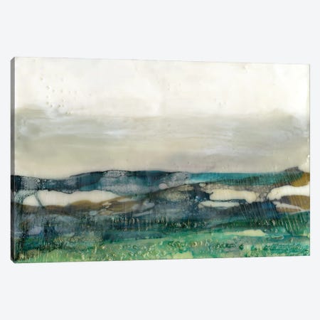 Aqua Hills I Canvas Print #JGO1156} by Jennifer Goldberger Canvas Wall Art