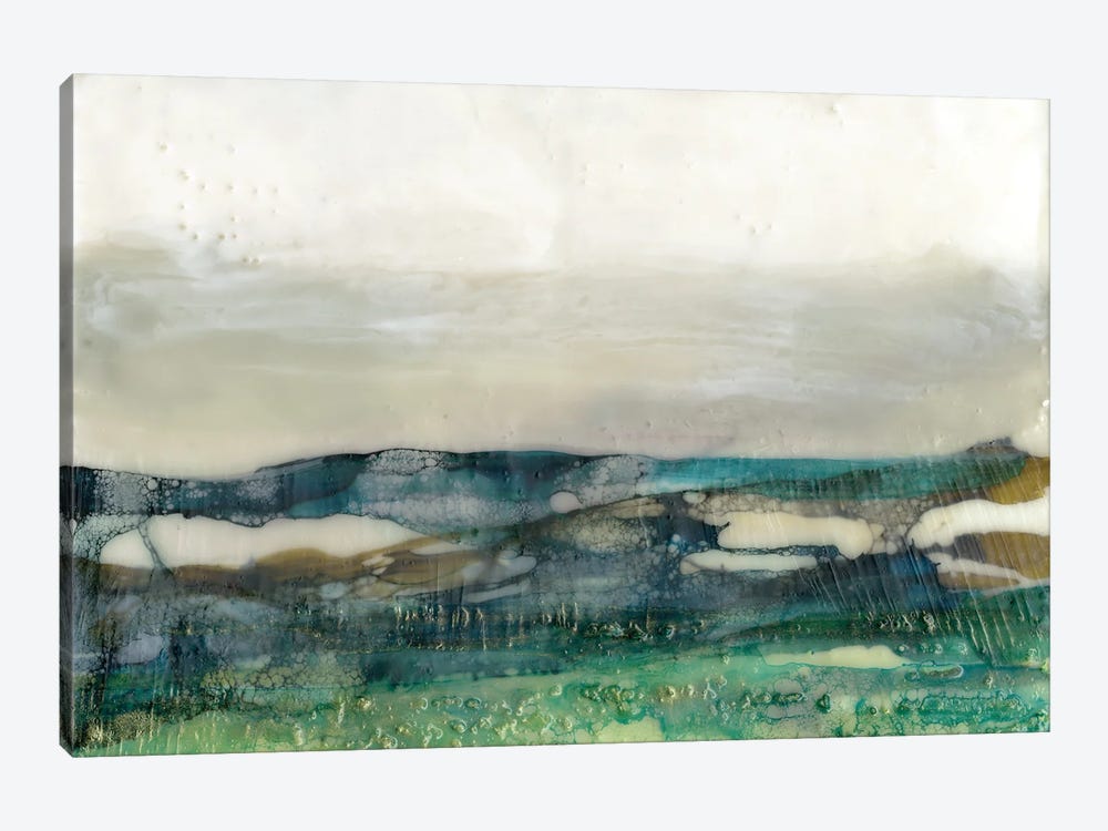 Aqua Hills I by Jennifer Goldberger 1-piece Canvas Art Print
