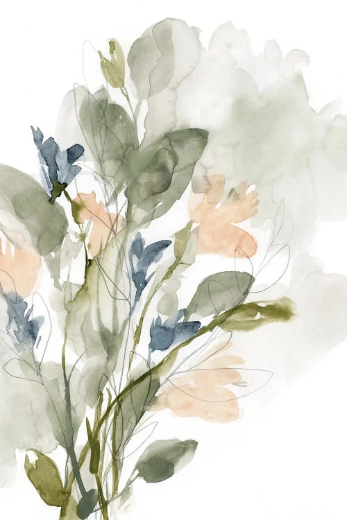 Flower Cluster I by Jennifer Goldberger wall art