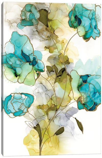 Flower Facets II Canvas Art Print - Jennifer Goldberger