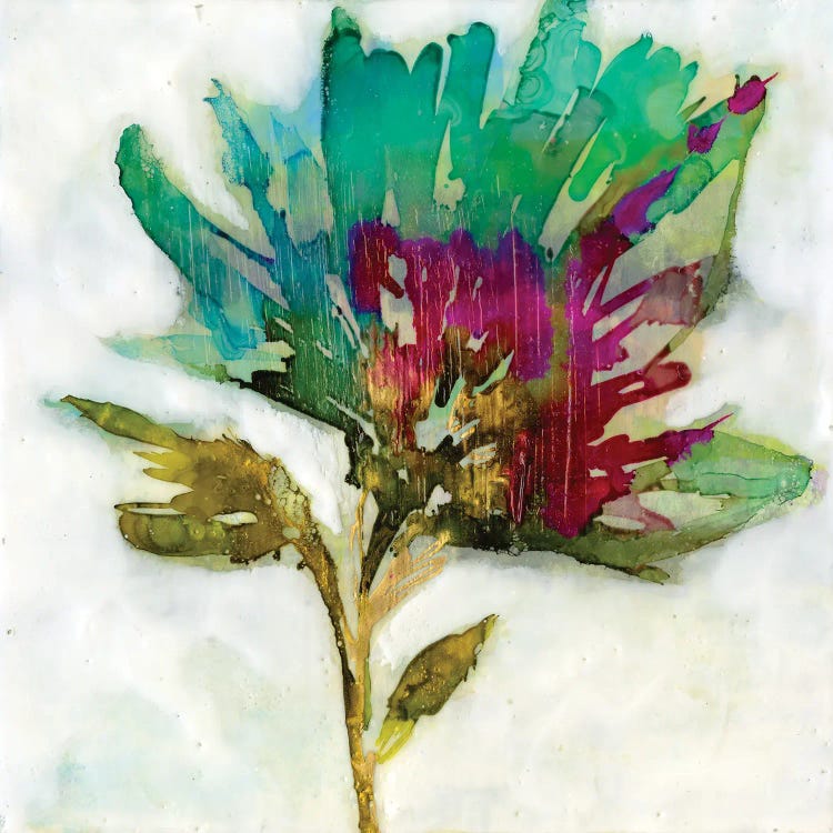Fuchsia Splash I by Jennifer Goldberger wall art