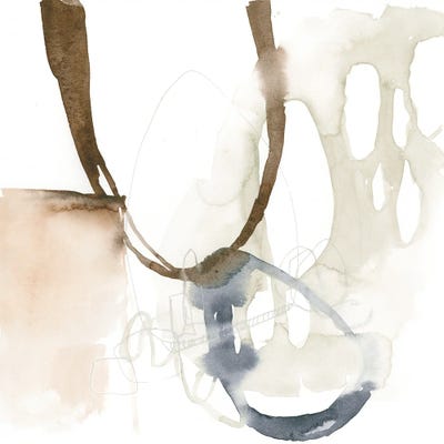 Open Cells I by Jennifer Goldberger framed canvas print