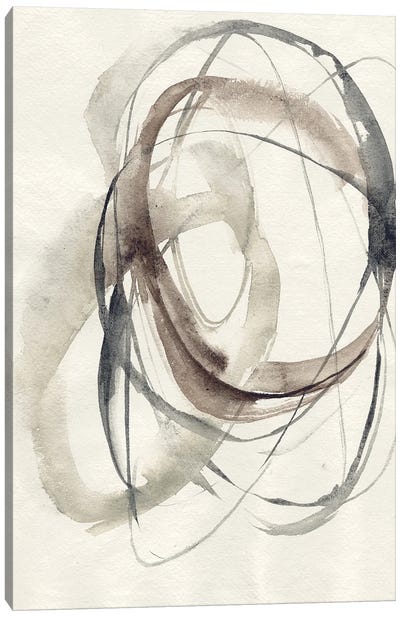 Spiral Hoops I Canvas Art Print - Circular Abstract Art