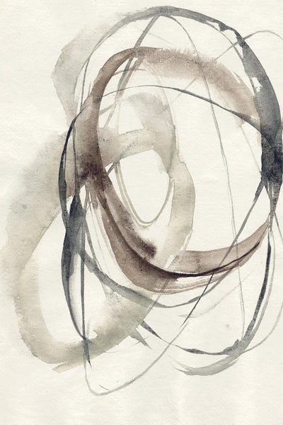 Circular Abstract: Spiral Hoops I by Jennifer Goldberger