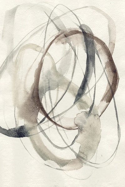 Circular Abstract: Spiral Hoops II by Jennifer Goldberger