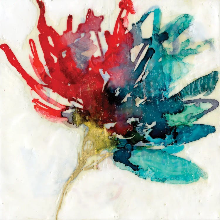 Splashed Flower I by Jennifer Goldberger wall art