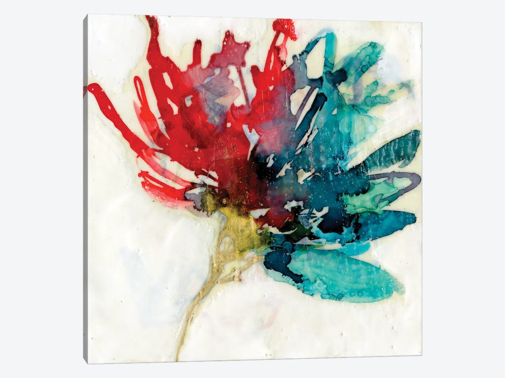 Splashed Flower I by Jennifer Goldberger 1-piece Art Print
