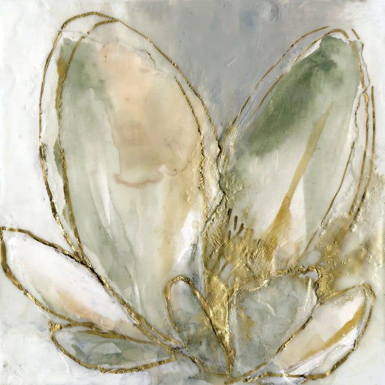 Blooming Gold I by Jennifer Goldberger wall art