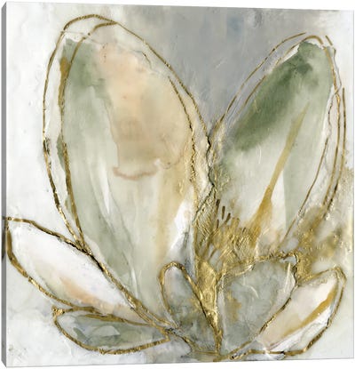 Blooming Gold I Canvas Art Print - Jennifer Goldberger