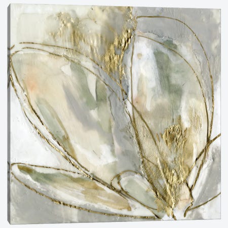 Blooming Gold II Canvas Print #JGO1222} by Jennifer Goldberger Canvas Art Print