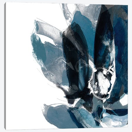 Blue Exclusion IV Canvas Print #JGO1226} by Jennifer Goldberger Canvas Art