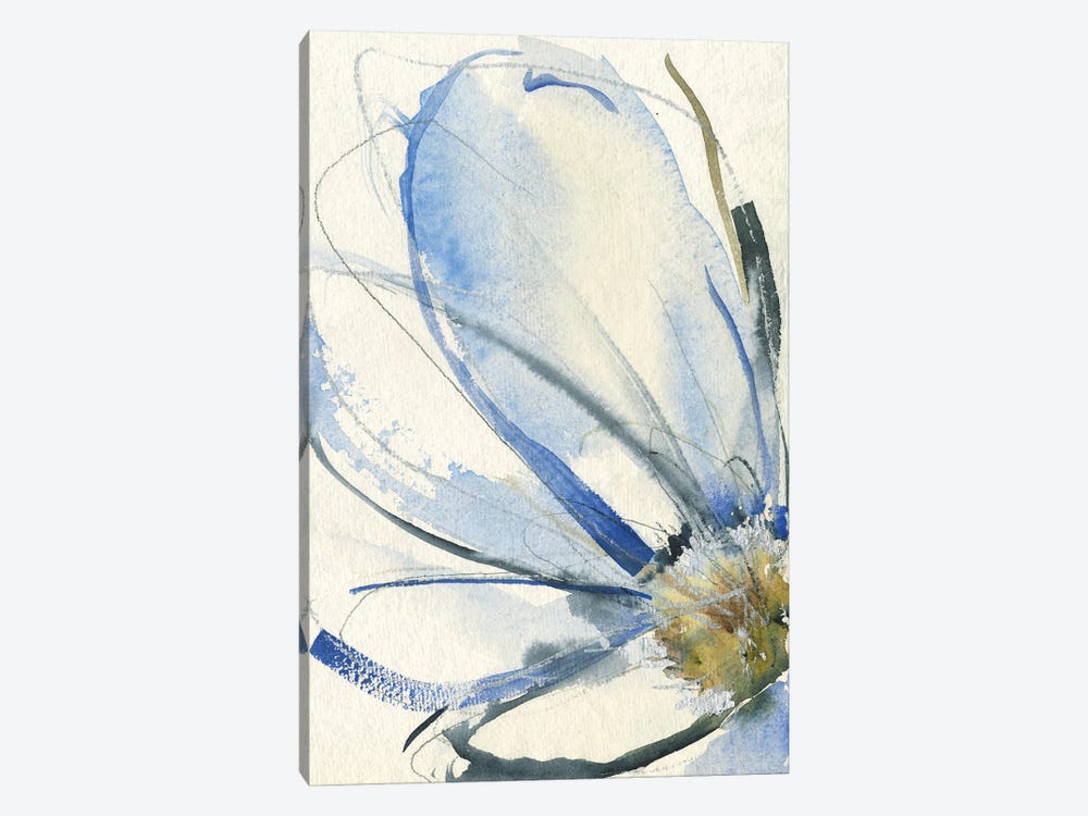 Cobalt & Paynes Petals I by Jennifer Goldberger 1-piece Art Print