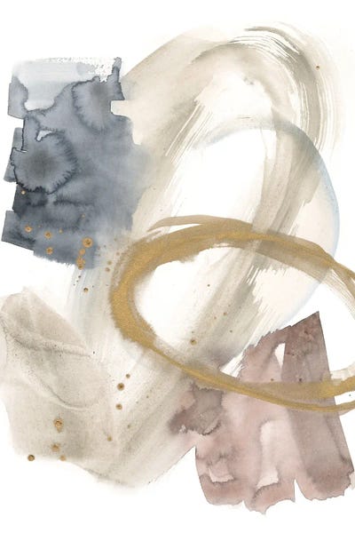 Golden Ring II by Jennifer Goldberger framed canvas print