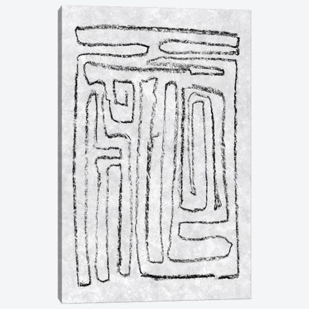 Black & White Runes I Canvas Print #JGO1257} by Jennifer Goldberger Art Print