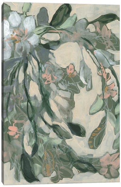 Cascading Bouquet I Canvas Art Print - Jennifer Goldberger
